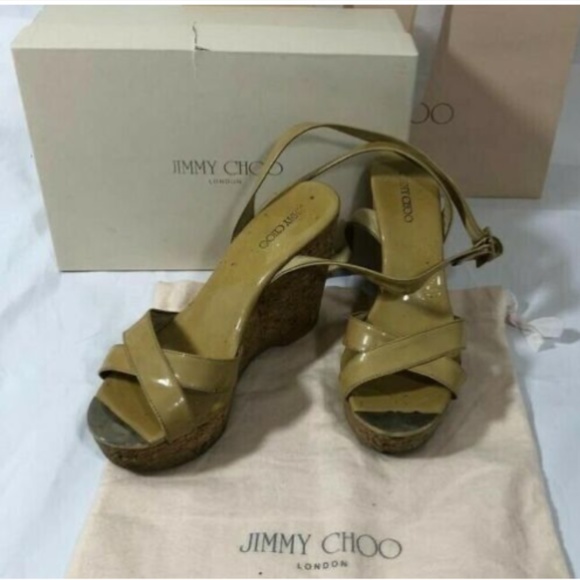 Jimmy Choo Women’s Shoes Sandals Platform Beige 39